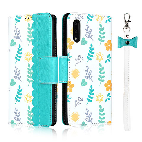 Coque Portefeuille Livre Cuir Etui Clapet L09 pour Huawei P Smart Z (2019) Cyan