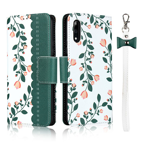 Coque Portefeuille Livre Cuir Etui Clapet L09 pour Huawei P Smart Z (2019) Vert