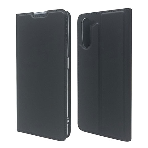 Coque Portefeuille Livre Cuir Etui Clapet L09 pour Oppo Reno3 A Noir