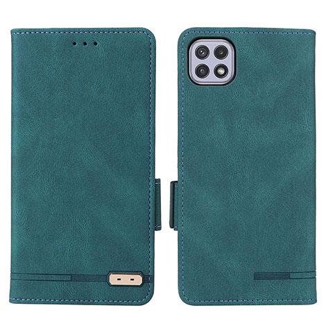 Coque Portefeuille Livre Cuir Etui Clapet L09Z pour Samsung Galaxy A22 5G Vert