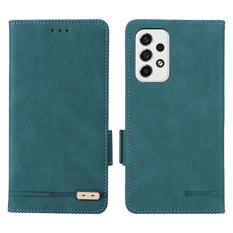 Coque Portefeuille Livre Cuir Etui Clapet L09Z pour Samsung Galaxy A53 5G Vert