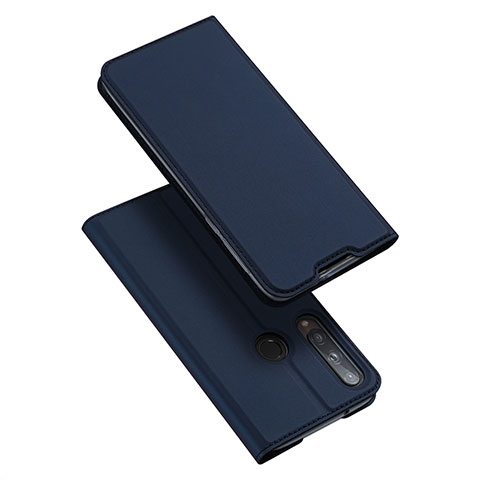 Coque Portefeuille Livre Cuir Etui Clapet L10 pour Huawei Y7p Bleu
