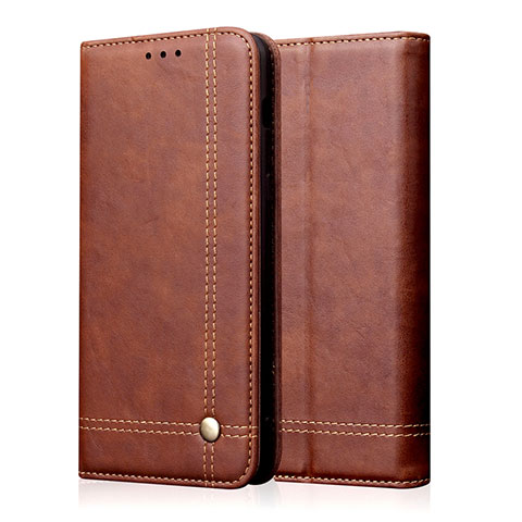 Coque Portefeuille Livre Cuir Etui Clapet L10 pour Oppo A91 Marron