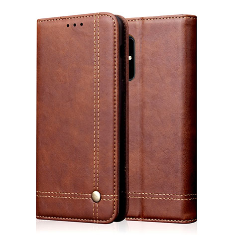 Coque Portefeuille Livre Cuir Etui Clapet L10 pour Samsung Galaxy A51 5G Marron