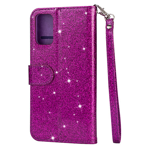 Coque Portefeuille Livre Cuir Etui Clapet L10 pour Samsung Galaxy S20 Plus 5G Violet