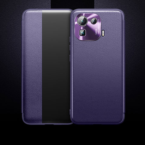 Coque Portefeuille Livre Cuir Etui Clapet L10 pour Xiaomi Mi 11 Pro 5G Violet