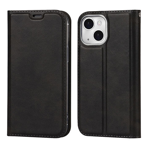 Coque Portefeuille Livre Cuir Etui Clapet L11 pour Apple iPhone 14 Noir