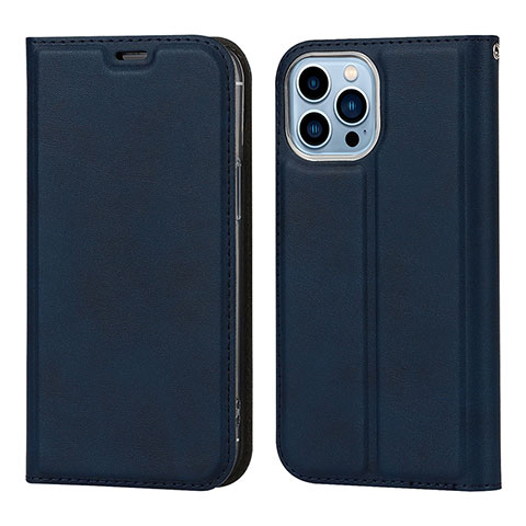 Coque Portefeuille Livre Cuir Etui Clapet L11 pour Apple iPhone 15 Pro Max Bleu