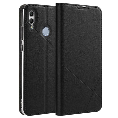 Coque Portefeuille Livre Cuir Etui Clapet L11 pour Huawei Honor 10 Lite Noir