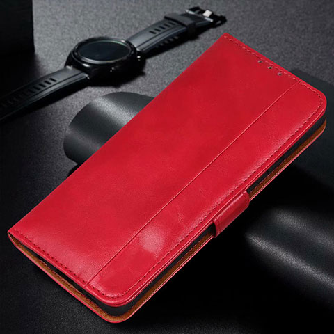 Coque Portefeuille Livre Cuir Etui Clapet L11 pour Huawei P40 Lite E Rouge