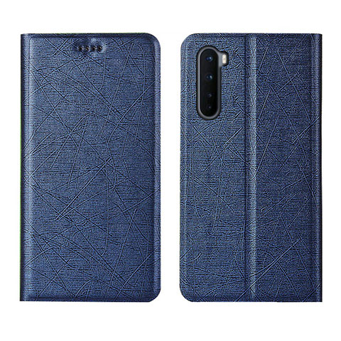 Coque Portefeuille Livre Cuir Etui Clapet L11 pour OnePlus Nord Bleu