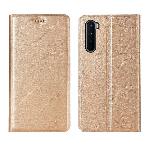 Coque Portefeuille Livre Cuir Etui Clapet L11 pour OnePlus Nord Or