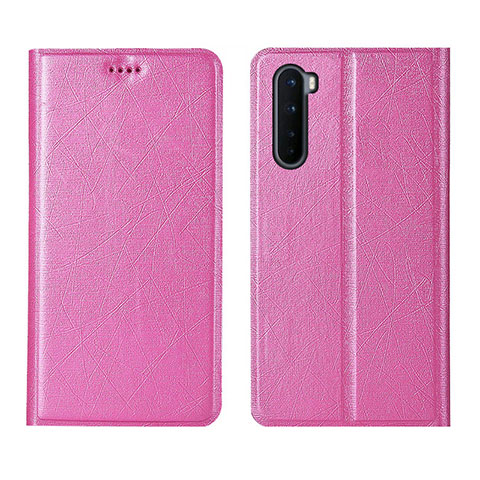 Coque Portefeuille Livre Cuir Etui Clapet L11 pour OnePlus Nord Rose