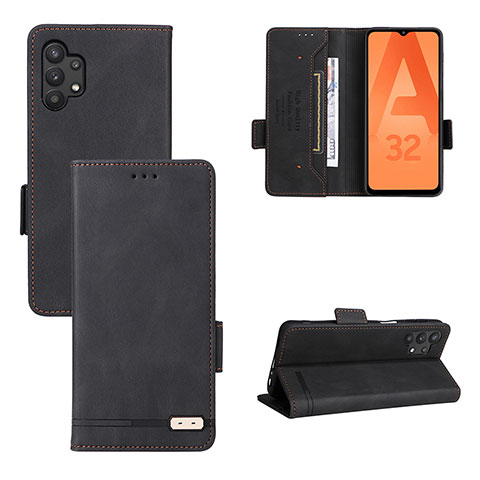 Coque Portefeuille Livre Cuir Etui Clapet L11Z pour Samsung Galaxy A32 5G Noir