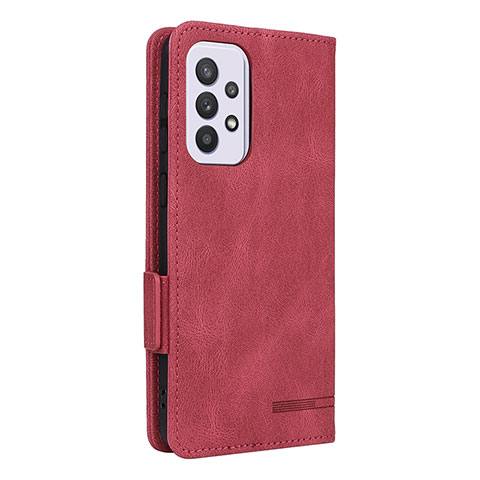 Coque Portefeuille Livre Cuir Etui Clapet L11Z pour Samsung Galaxy A33 5G Rouge