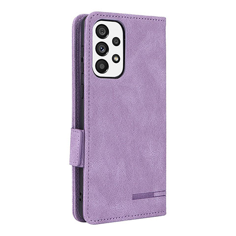 Coque Portefeuille Livre Cuir Etui Clapet L11Z pour Samsung Galaxy A73 5G Violet