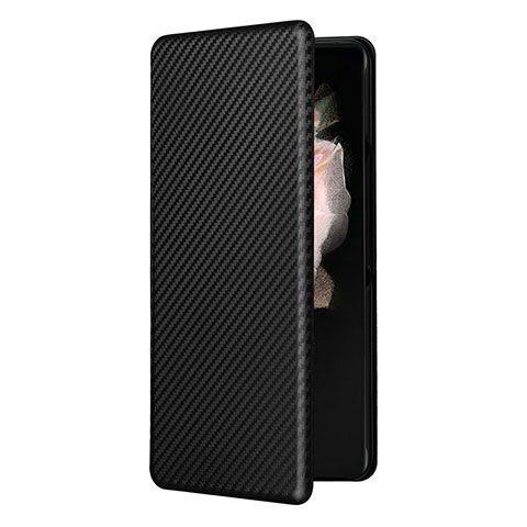 Coque Portefeuille Livre Cuir Etui Clapet L11Z pour Samsung Galaxy Z Fold4 5G Noir