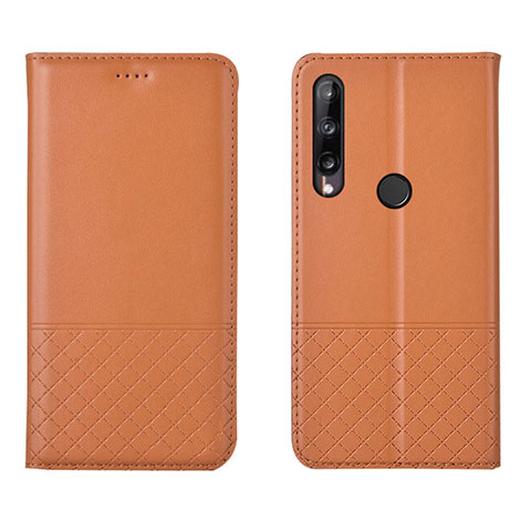 Coque Portefeuille Livre Cuir Etui Clapet L12 pour Huawei Honor 9C Orange