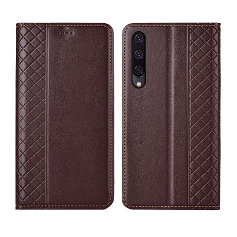 Coque Portefeuille Livre Cuir Etui Clapet L12 pour Huawei P Smart Pro (2019) Marron