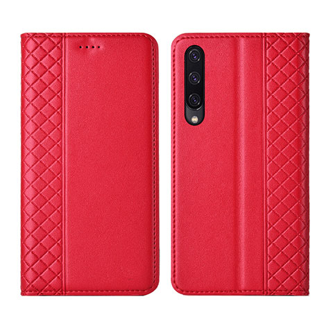 Coque Portefeuille Livre Cuir Etui Clapet L12 pour Huawei P Smart Pro (2019) Rouge