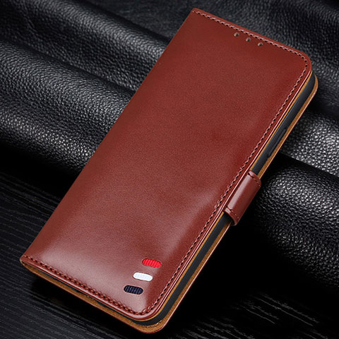 Coque Portefeuille Livre Cuir Etui Clapet L12 pour Samsung Galaxy M31 Prime Edition Marron