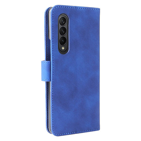 Coque Portefeuille Livre Cuir Etui Clapet L12Z pour Samsung Galaxy Z Fold4 5G Bleu