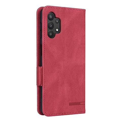 Coque Portefeuille Livre Cuir Etui Clapet L13Z pour Samsung Galaxy A32 5G Rouge