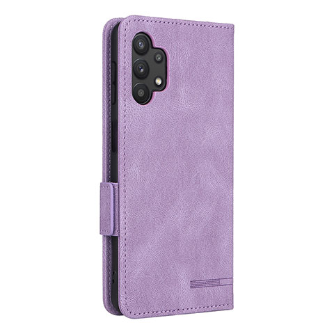 Coque Portefeuille Livre Cuir Etui Clapet L13Z pour Samsung Galaxy A32 5G Violet