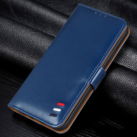 Coque Portefeuille Livre Cuir Etui Clapet L14 pour Huawei Y7p Bleu