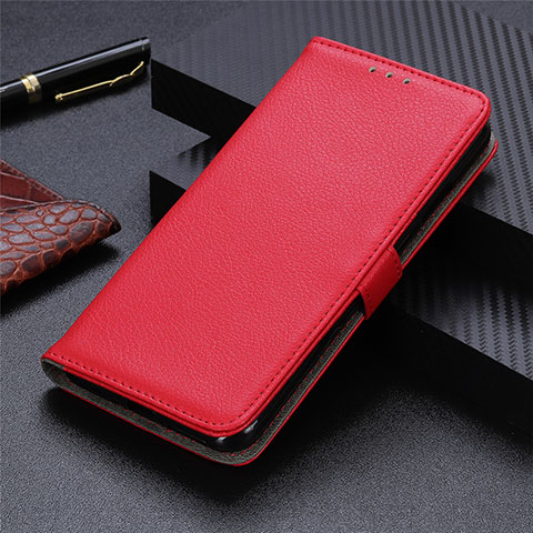 Coque Portefeuille Livre Cuir Etui Clapet L14 pour Oppo Find X3 Lite 5G Rouge