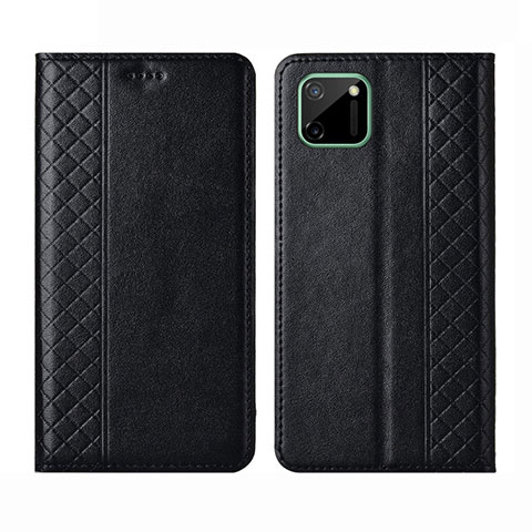 Coque Portefeuille Livre Cuir Etui Clapet L14 pour Realme C11 Noir