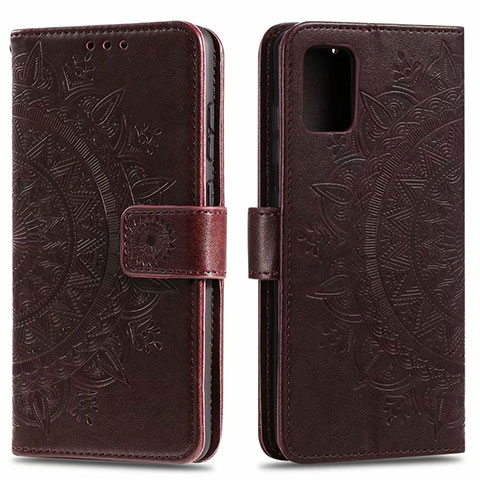 Coque Portefeuille Livre Cuir Etui Clapet L15 pour Samsung Galaxy A51 5G Marron