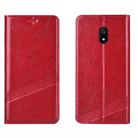 Coque Portefeuille Livre Cuir Etui Clapet L15 pour Xiaomi Redmi 8A Rouge