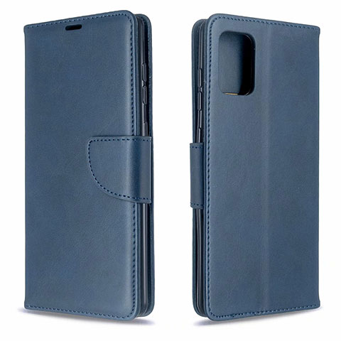 Coque Portefeuille Livre Cuir Etui Clapet L16 pour Samsung Galaxy A71 5G Bleu