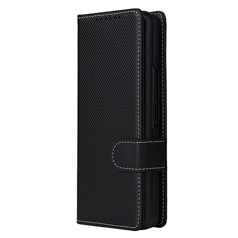 Coque Portefeuille Livre Cuir Etui Clapet L16Z pour Samsung Galaxy Z Fold4 5G Noir