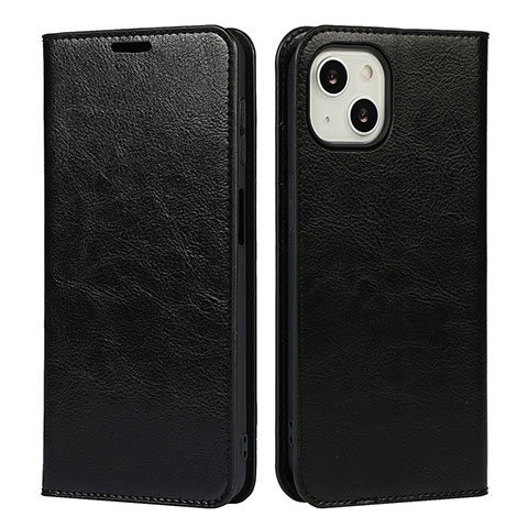 Coque Portefeuille Livre Cuir Etui Clapet L17 pour Apple iPhone 13 Noir