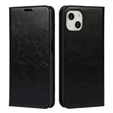 Coque Portefeuille Livre Cuir Etui Clapet L17 pour Apple iPhone 15 Noir