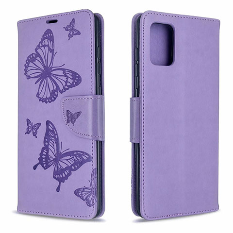 Coque Portefeuille Livre Cuir Etui Clapet L17 pour Samsung Galaxy A71 5G Violet