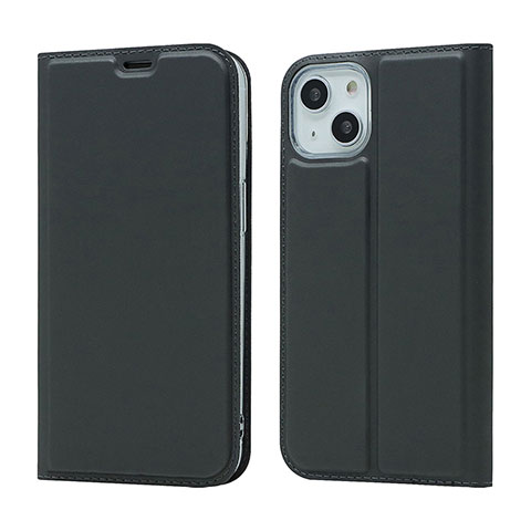 Coque Portefeuille Livre Cuir Etui Clapet L18 pour Apple iPhone 13 Noir