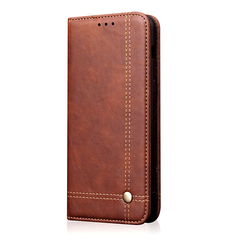 Coque Portefeuille Livre Cuir Etui Clapet L18 pour Huawei Honor 30S Marron