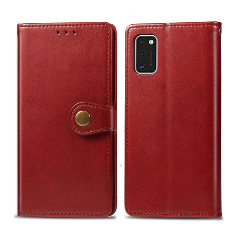 Coque Portefeuille Livre Cuir Etui Clapet L18 pour Samsung Galaxy A41 Rouge