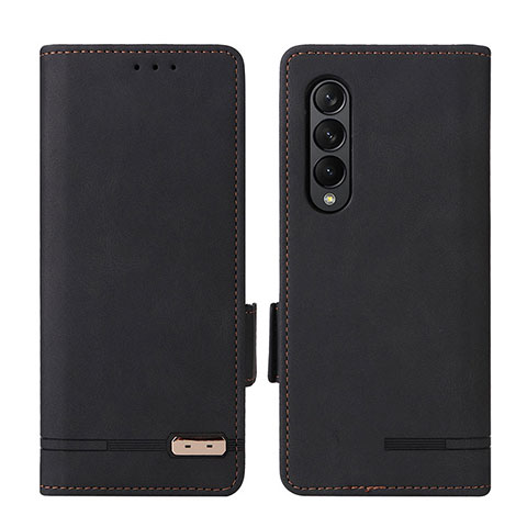 Coque Portefeuille Livre Cuir Etui Clapet L18Z pour Samsung Galaxy Z Fold4 5G Noir