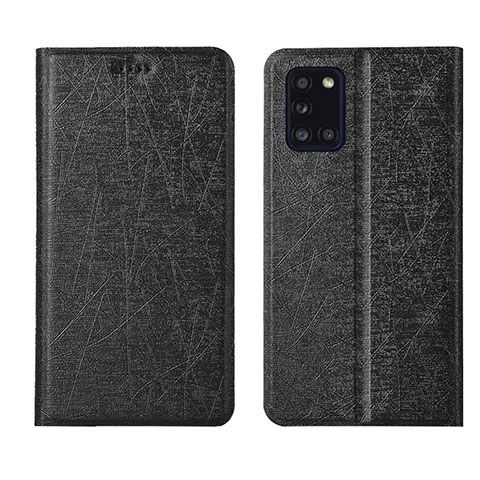 Coque Portefeuille Livre Cuir Etui Clapet L19 pour Samsung Galaxy A31 Noir