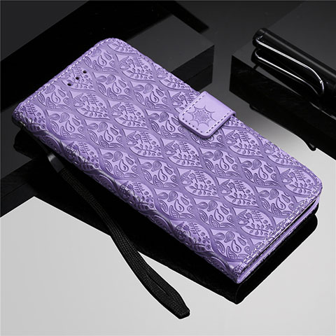 Coque Portefeuille Livre Cuir Etui Clapet L19 pour Samsung Galaxy A51 5G Violet