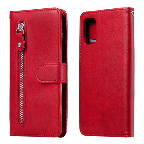 Coque Portefeuille Livre Cuir Etui Clapet L20 pour Samsung Galaxy A41 Rouge