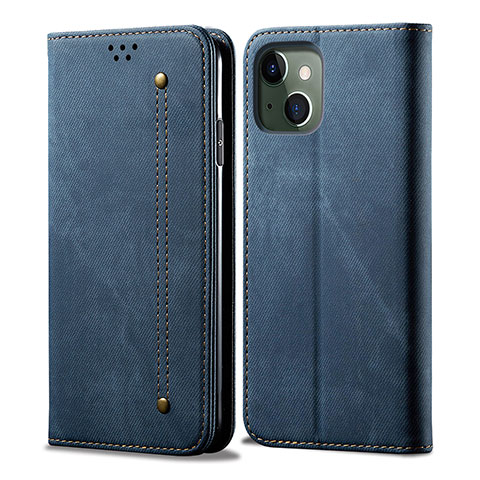 Coque Portefeuille Livre Cuir Etui Clapet L21 pour Apple iPhone 13 Bleu