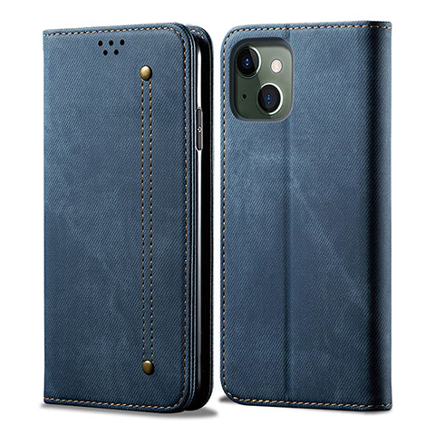 Coque Portefeuille Livre Cuir Etui Clapet L21 pour Apple iPhone 15 Bleu