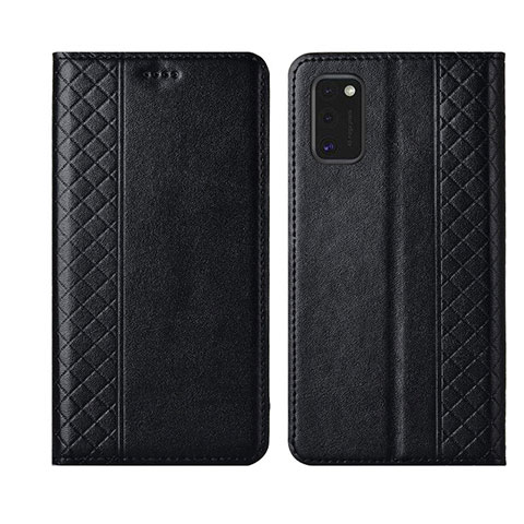 Coque Portefeuille Livre Cuir Etui Clapet L21 pour Samsung Galaxy A41 Noir