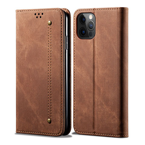 Coque Portefeuille Livre Cuir Etui Clapet L22 pour Apple iPhone 14 Pro Max Marron