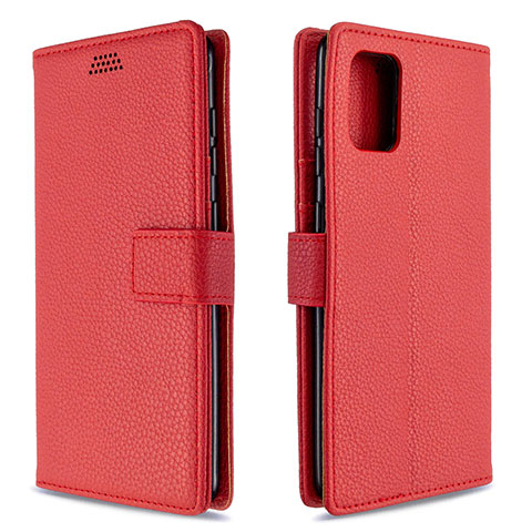 Coque Portefeuille Livre Cuir Etui Clapet L22 pour Samsung Galaxy A71 5G Rouge